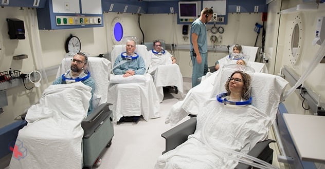 Hyperbaric oxygen therapy room